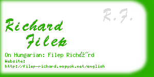 richard filep business card